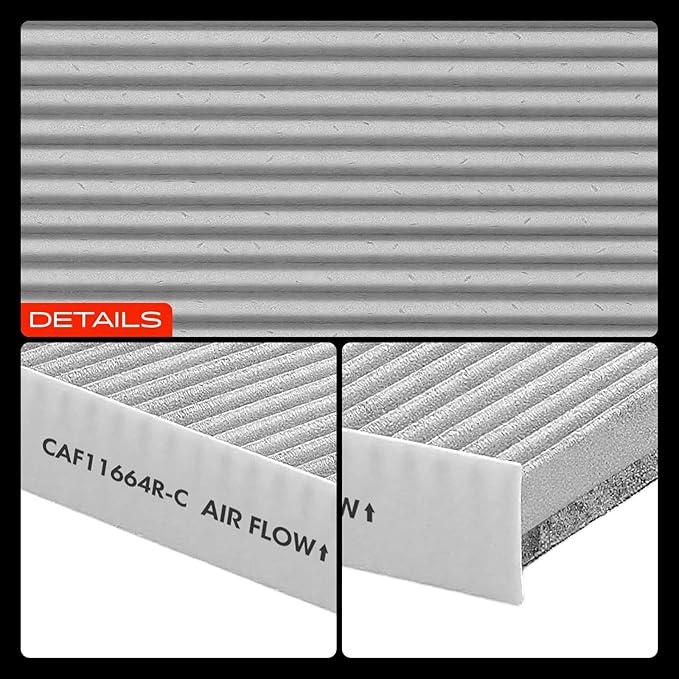 A-Premium Cabin Air Filter with Activated Carbon Compatible with Hyundai Santa Fe 2009-2011 & Kia Sorento 2011-2015, Replace# 971331U000