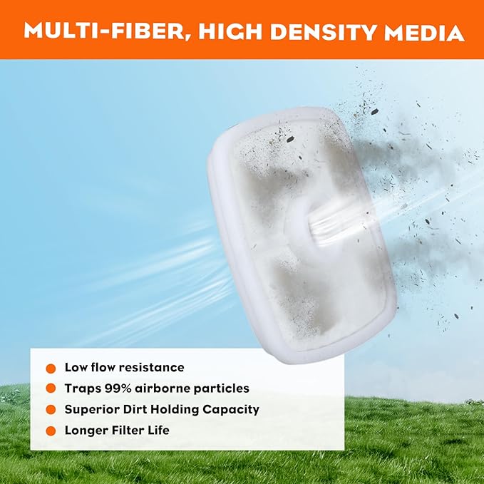 Hipa SRM225 Repower Tune-Up Kit Air Filter for Echo SRM210 GT200 GT225 PAS225 ES210 ES250 String Trimmer PB200 PB250 PB250LN PB2100 Blower