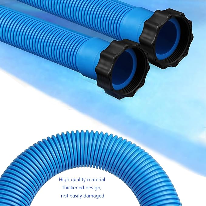 29060E Pool Pump Replacement Hoses for Intexx Pool Accessory Hose-1.5" Diameter 59" Long Pool Pump Hose Replacement，Fit for 1,500 Higher GPH Filter Pumps Saltwater Systems Sand Filters (2 pcs blue)