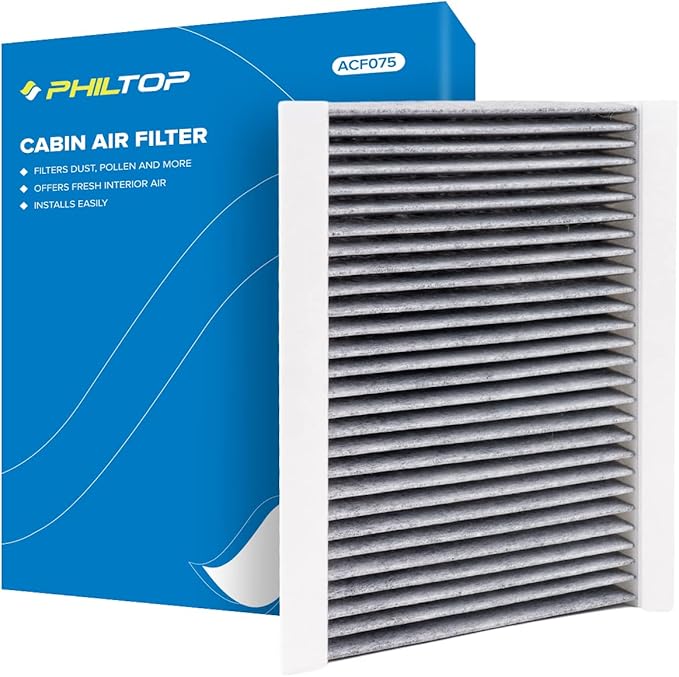 PHILTOP HEPA Cabin Air Filter w/Activated Carbon, Compatible with CF11810 Jeep Compass 2017-2026, Renegade 2015-2023, Fiat 500X, 500L, Dodge Hornet, Alfa Romeo Tonale