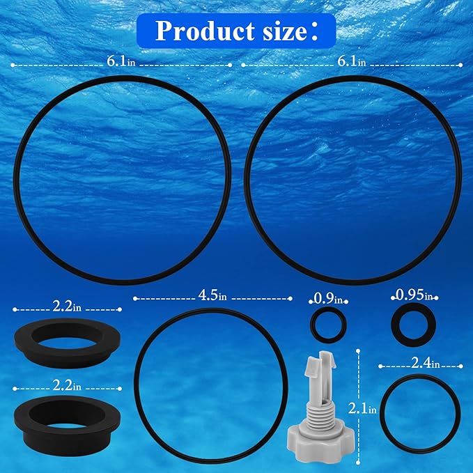 Sand Filter Replacement Parts Compatible with Intex Krystal Clear Sand Filter Pump for Above Ground Pools,Pool Filter Pump Gaskets Replacement for Intex 25013 O Rings,1 Pack(12 Pieces)