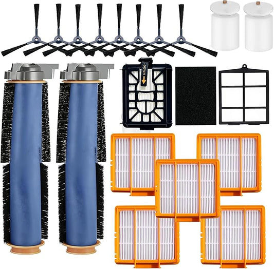 Replacement Parts for Shark AI AV2501S AV2501AE RV2502AE RV2520AOUS AV2510AOUS AV2511AE RV2610WA RV2610WD Accessories Kit with Main Roller Brush Filters Foam/Primary Filter Sweep Side Brushes
