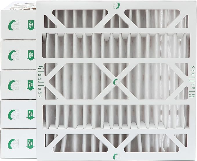 Glasfloss ZL 20x20x4 MERV 10 AC & Furnace Filters. 6 Pack. Actual Size: 19-1/2 x 19-1/2 x 3-3/4