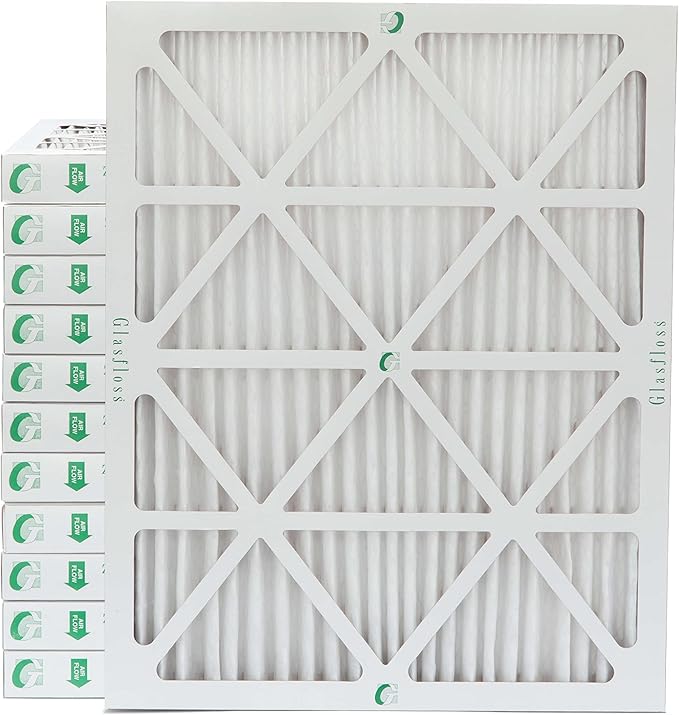 Glasfloss ZL 16x20x2 MERV 10 AC & Furnace Filters. 12 Pack. Actual Size: 15-1/2 x 19-1/2 x 1-3/4