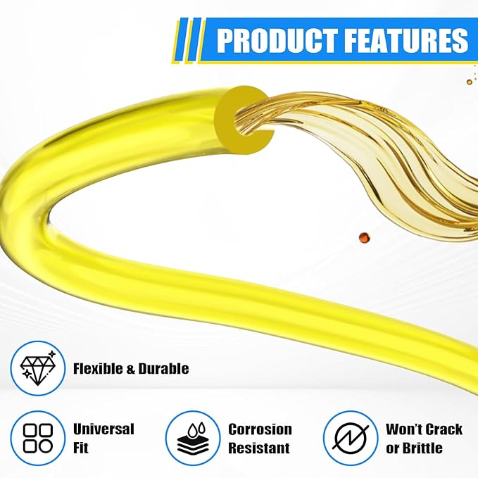 Tygon Fuel Line 4 Sizes 4 Feet 𝑪𝒉𝒂𝒊𝒏𝒔𝒂𝒘 𝑭𝒖𝒆𝒍 𝑳𝒊𝒏𝒆 𝑹𝒆𝒑𝒂𝒊𝒓 𝑲𝒊𝒕 Compatible with Poulan Weedeater Chainsaw Parts with Snap in Primer Bulb Zf-1 Fuel Filter Craftman String Trimmer