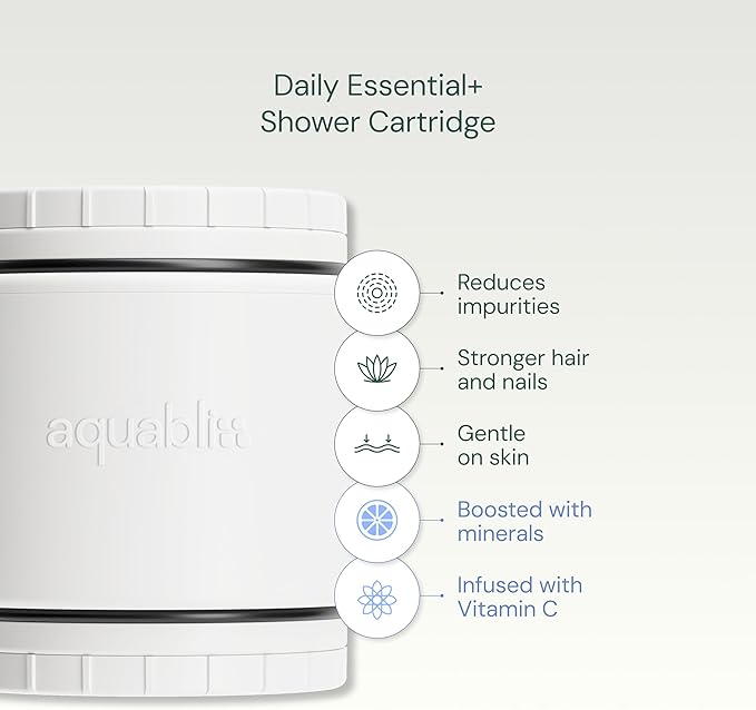 AquaBliss HD Multi Stage Shower Filter Replacement Cartridge for SF400 & SF500-48x Heavy Duty Detox Power. Kiss Itching, Breakage & Dullness Goodbye. Reduce Rust, Chlorine, Toxins. 3-Pack (SFC500)