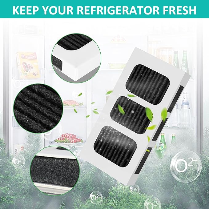 6 PACK Refrigerator Air Filter Replacement for PAULTRA2, Compatible with Frigidaire Pure Air Ultra 2, Pure air Ultra II, Pureair Ultra ii, and Electrolux 242047805, 5303918847, EAP12364179