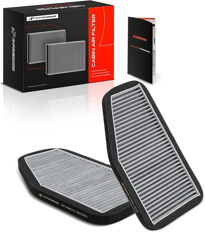 A-Premium 2-PC Cabin Air Filter with Activated Carbon Compatible with Ford Escape 2007-2012 & Mazda Tribute 2008-2011 & Mercury Mariner 2007-2011, Replace# 7T4Z19N619B