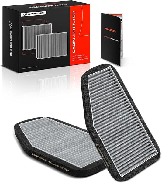 A-Premium 2-PC Cabin Air Filter with Activated Carbon Compatible with Ford Escape 2007-2012 & Mazda Tribute 2008-2011 & Mercury Mariner 2007-2011, Replace# 7T4Z19N619B