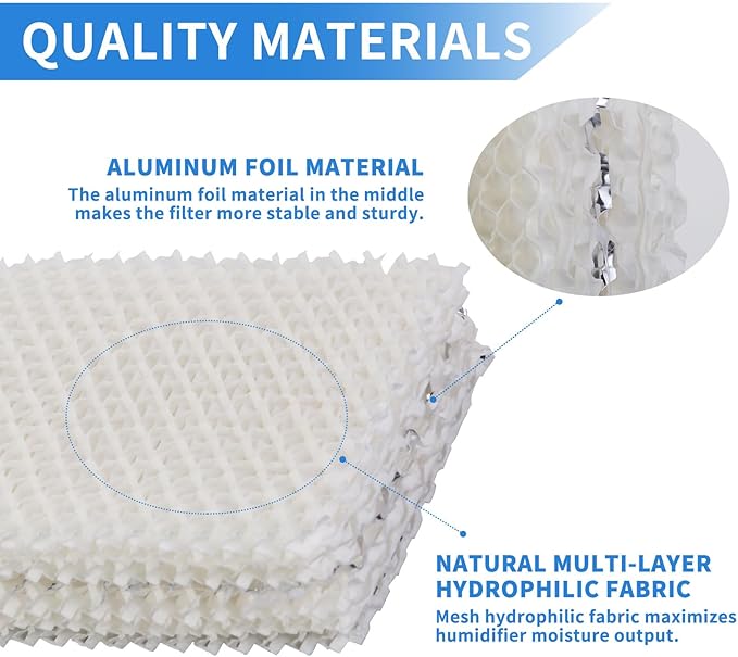 WF813 Humidifier Filter Replacement for Equate EQ-2119-UL EQWF813, Relion RCM-832 RCM-832N, ProCare PCWF813 PCWF-813 PCCM-840 PCCM-832N Cool Mist Humidifiers Wick Filters (2 Pack)