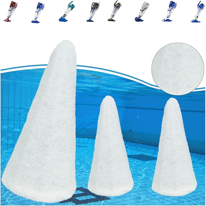 Replacement for POOL BLASTER Filter Bag Xtreme Multilayer for Centennial, Eclipse, Fusion PV-10, Hydro 500, iVac 350, iVac M3, Pulse, Speed Vac Turbo and Rush X21 Pool (3 Pack)