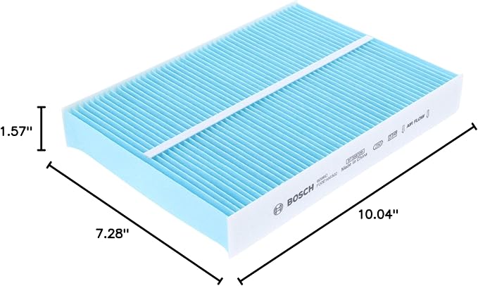 BOSCH 6086C HEPA Cabin Air Filter - Compatible with Select Nissan Rogue, Rogue Sport (Pack of 3)
