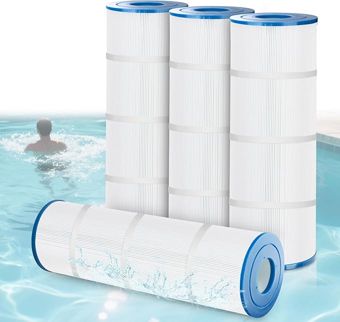 C-7470 Pool Filter Cartridges Compatible with Pentair CCP320, Clean & Clear Plus 320 | 7" x 20 1/16" | 4x80 sq.ft | Fits FC-1976, PCC80, 178580 (4 Pack)