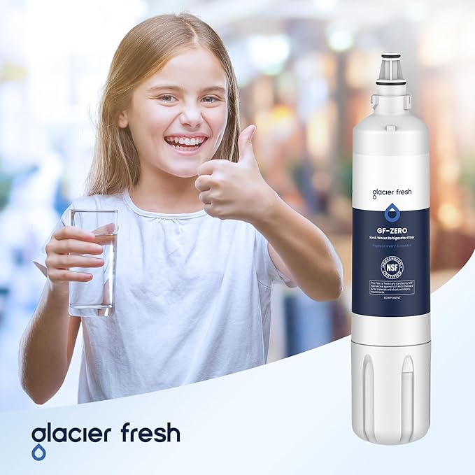GLACIER FRESH Replacement for 4204490 Water Filter and 7007067 Air Purification Cartridge Combo Pack, Compatible with Sub-Zero 4204490, 4290510 Water Filter, 7042798/7007067 Air Filter(1+1)