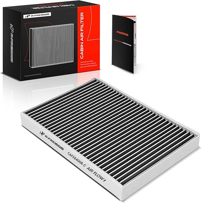 A-Premium Cabin Air Filter with Activated Carbon Compatible with Volvo XC60, XC90, S60, S80, V60, V70, XC70, V60 Cross Country & Land Rover Range Rover Evoque, Discovery Sport, LR2 & Jaguar E-Pace