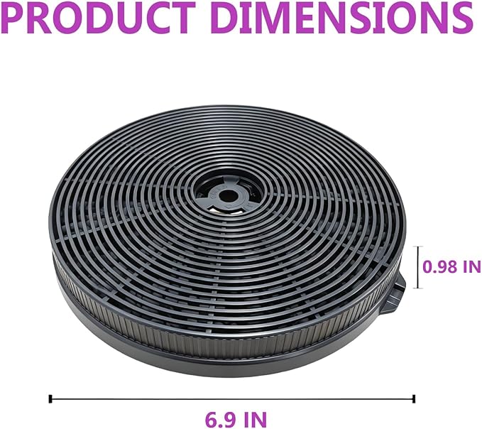 4 Pack CFK1-TM Carbon Charcoal Filter For Cosmo Range Hoods UMC30, UC30, UC36, UMC36, FIT For Tieasy USGDCF-G, JOEAONZ YYCF02,FIREGAS CC170