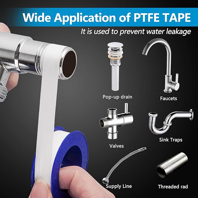 FASTRAS LED Shower Head with Handheld, Shower Head High Pressure Shower Head with Hose, Holder & PTFE Tape etc, 3 Water Temperature-Controlled Water Saving Filtered Shower Head for Dry Hair& Skin