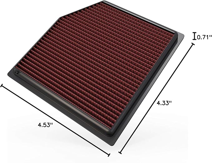 K&N High-Flow Original Lifetime Engine Air Filter: Increase Power: Premium, Washable: Compatible with 2012-2024 Lexus/Toyota: (See Product Description for Select Models) 33-2452