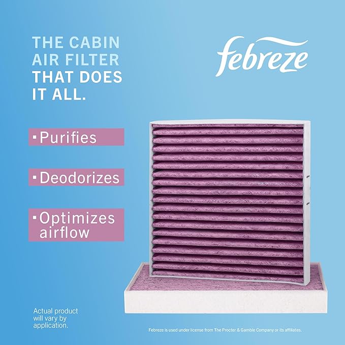 Febreze Odor Control Cabin Air Filter by PUREFLOW RZ19193 Fits 2018-2027 Volkswagen Tiguan 2.0L; 2019-2025 Jetta 1.4L, Teramont 2.0L; 2018-2023 Atlas 3.6L, Audi Q2 1.4L, TT RS Quattro 2.5L