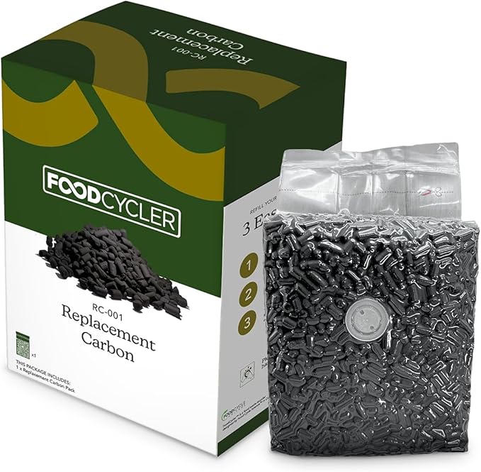 FoodCycler Carbon Filter Replacement for Eco 3 & Eco 5 - Eliminate Odors & Maintain Performance - Odor Control, Food Waste Disposal, Long-Lasting Carbon Filter, Easy to Install (1-pack)