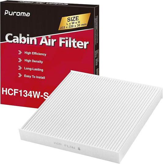 Puroma 1 Pack Cabin Air Filter with Multiple Fiber Layers, Replacement for CP134, CF10134, Honda Civic, CR-V, Odyssey, Pilot, Accord, Ridgeline, Passport and Acura CSX, ILX, MDX, RDX, TLX, RLX