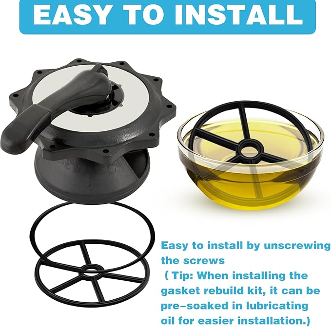 Pool Filter Parts Spider Gasket Kit, SPX0710L O-Ring Vari-Flo XL Valve SP0710 Pool Pump Parts Compatible with Hayward Sand Filter Replacement Parts, SPX0710CA Diverter Valve Pool Pump Seal Parts