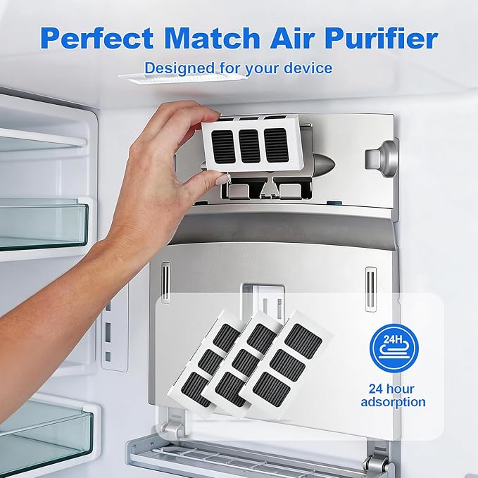 Water Filter Replacement Compatible with Frigidaire FPPWFU01, FPPWFU01, PurePour PWF-1, PureAdvantage PWF-1 Water Filter and PureAir Ultra II PAULTRA2 Air Filter Combo (2+2)