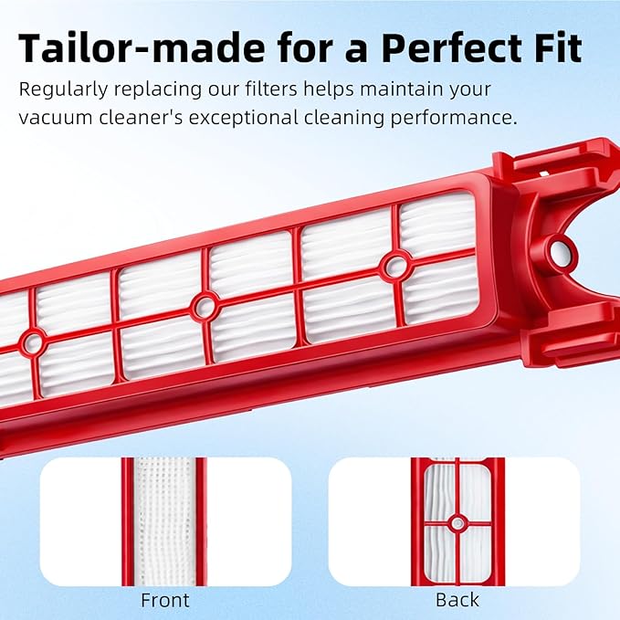 4 Pack Filter Replacement Parts Compatible with Dyson PencilVac Fluffycones Cordless Vacuum, Compatible with Dyson PencilvacFluffycones SV50FC AM / SV50 FC EX/PencilVac Fluffy SV50 FF AM Vacuum