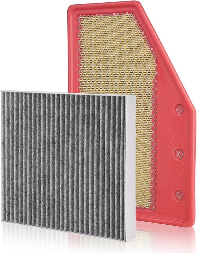 Cabin & Engine Air Filter Fit for 2019-2025 Cadillac XT4, 2016-2025 Chevrolet Malibu, 2021-2026 Buick Envision, 2018-2020 Regal Sportback, 2018-2020 Regal TourX Replace#CF11966 23430313