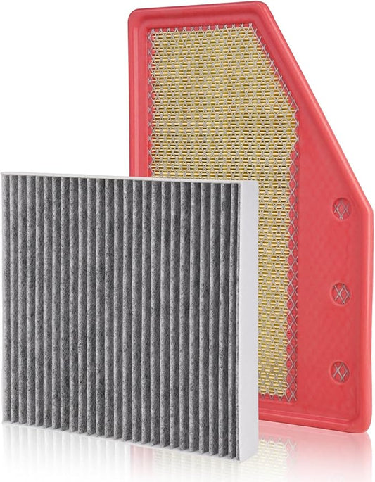 Cabin & Engine Air Filter Fit for 2019-2025 Cadillac XT4, 2016-2025 Chevrolet Malibu, 2021-2026 Buick Envision, 2018-2020 Regal Sportback, 2018-2020 Regal TourX Replace#CF11966 23430313