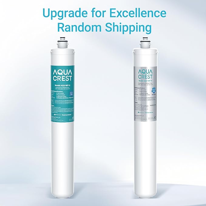 AQUA CREST I2000 2 Under Sink Water Filter, Replacement for Everpure I2000 2, EV9612-22, MC2, ESO7, MH2, EV9612-56, EV9607-25, EV9613-21, NSF/ANSI 42 Certified, 26000 Gallons