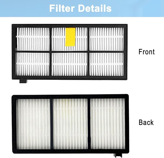 Replacement Parts for irobot Roomba 805 960 860 861 866 870 880 890 900 960 980 981 985 Robot Vacuum, 1 Debris Extractor 3 Filters 4 Side Brushes & 4Screws