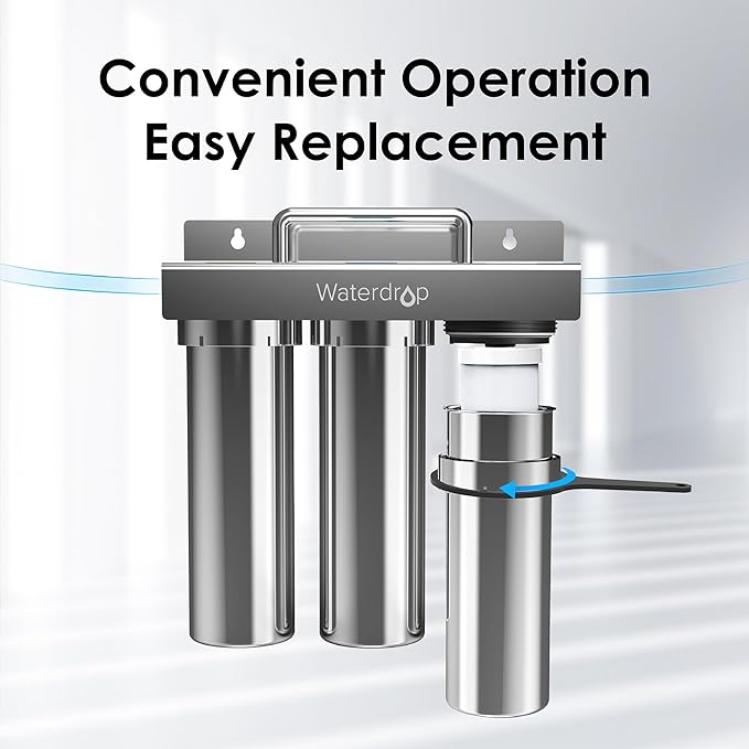 Waterdrop C3 Under Sink Carbon Water Filter, Replacement for Waterdrop TST-UF & TST-B Ultra-Filtration Under Sink Water Filter System, 1 Pack