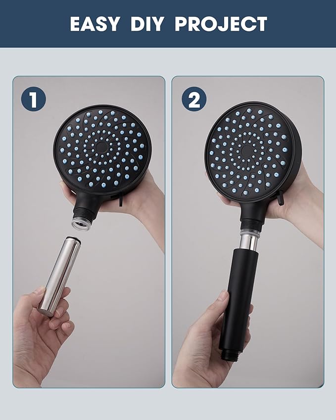2 Pack Upgrade Replacement Filters Compatible with Cobbe Handheld Shower Head, Water Filter For Water Softening, Removes Chlorine, 304 Stainless Steel