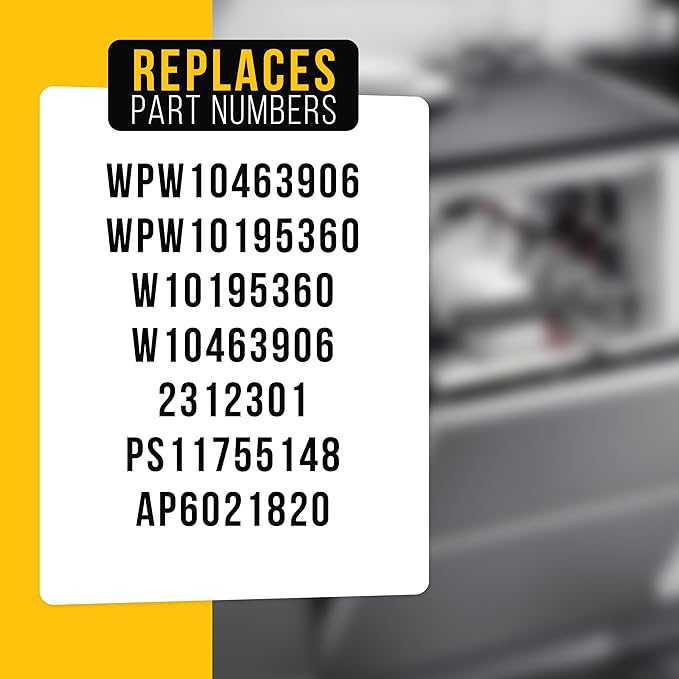 PartsBroz WPW10463906 Dishwasher Filter Screen for Whirlpool WDT730PAHZ0 WDF520PADM7 WDF330PAHS3 WDF331PAHS1 WDF540PADM3 WDT750SAHZ0 ADB1400AGS1 ADB1400AGW1 WDF330PAHB2 WDF520PADM5 WDF520PADW7