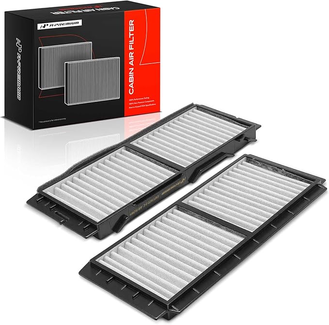 A-Premium 2-PC Cabin Air Filter with Activated Carbon Compatible with Mazda Models - 3 2010 2011 2012 2013
