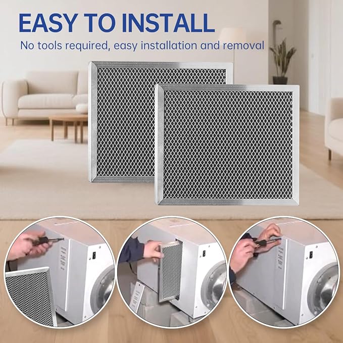 5695 Dehumidifier Filter MERV 8 Washable 8 x 11.7 x1 Compatible with Whole-House Dehumidifiers Models 1820 1820Z E070 E070KZ E070KZM E070N E070T E070Z Replacement Filter 2 Packs