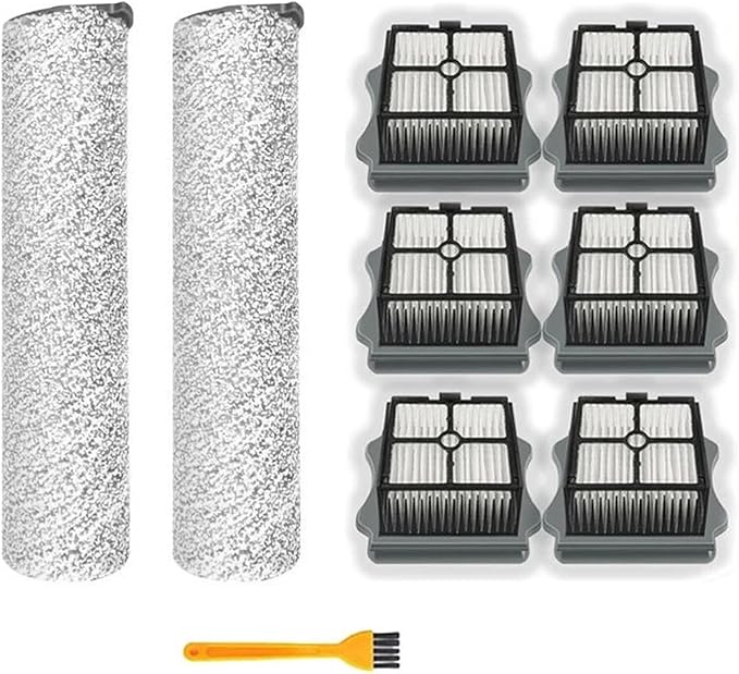 Filter And Roller Brush,Compatible For Tineco Floor One S3 / IFloor 3,Cordless Wet Dry Vacuum Cleaner Spare Replace Parts(Set 4)
