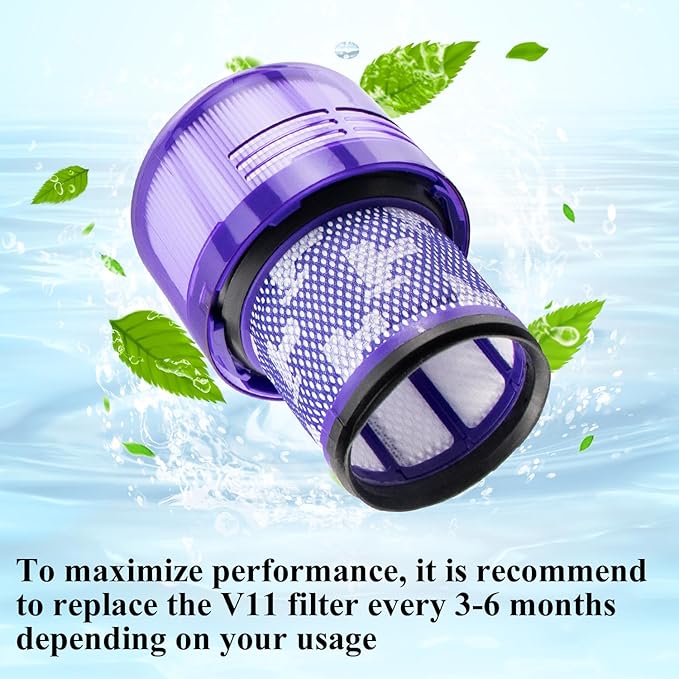 Improvedhand Filter Replacements for V11 Animal, V11 Torque Drive Detect Cordless Vacuum, Replace Part # 970013-02 (3Pack)