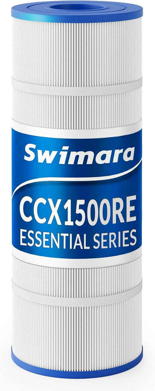 Pool Filter Cartridge for Hayward Systems, Essential Series, Replacement for CCX1500RE CX1520RE PXST150, Compatible with X-Stream CC1500 C1502, Cylindrical Fabric, 150 Sq. Ft.