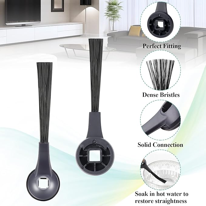 Accessories for Shark IQ Vacuum Replacement for Shark Robot R101AE (RV1001AE), R101 (RV1001) by Techecook - 4 Filters, 6 Side Brushes, 2 Filter, 4 Base Pre-Motor Foam & Felt Filters Kit, 1 Brush