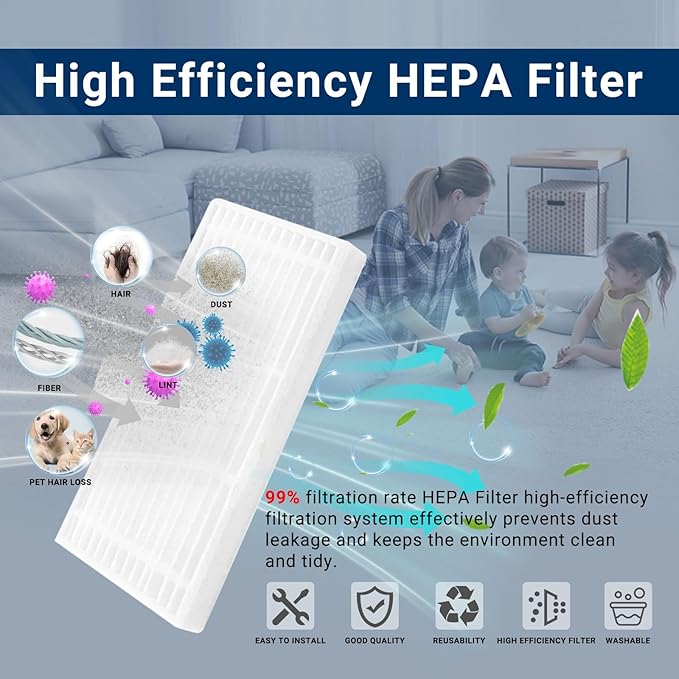 33-Pack Big Accessories Kit for Eufy Omni C20, Replacement Parts Include 2 Main Brush, 8 Side Brushes, 8 Dust Bags, 8 Mop Pads, 8 Washable Filters, 1 Cleaning Tool