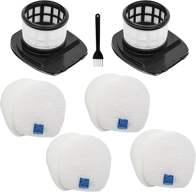 IX141 Filter Replacement for Shark IX141AMZ IX140 IX142 IX144 IZ140 IZ141 IZ142 IZ242 WZ140 WZ240 WZ250 UZ145 UZ155 QZ140 Pet Cordless Stick Vacuum Part 616FJ140 & 617FJ140 2 Filter 4 Foam Felt Filter