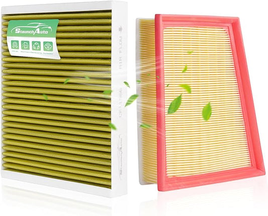 Engine & Cabin Air Filter Set for 2024-2025 Trax, 2021-2025 Trailblazer, 2020-2025 Encore GX - Activated Carbon - Automotive Replacement Accessories #CF11966, CA12814