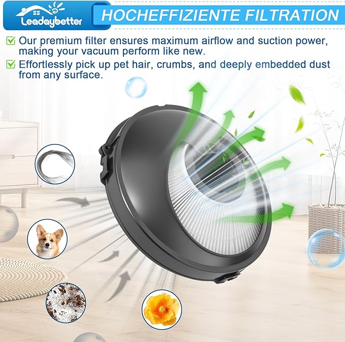 2 Pack Filter Replacement For Dyson Up14 Upright Vacuum Cleaner, Ball Post Filter For Dyson Dc77 Vacuum 966977-01