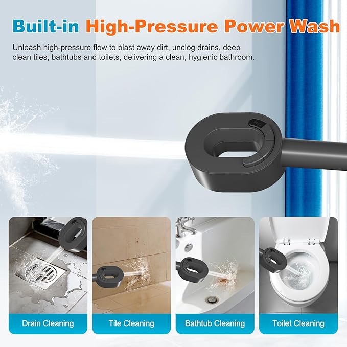 Hibbent Filtered Showerhead with handheld, High Pressure 5 Sprays Handheld Shower Head with Brass Holder& 71" Metal Hose, Water Softener for Hard Water-Remove Chlorine, Reduces Dry Itchy Skin, Gray