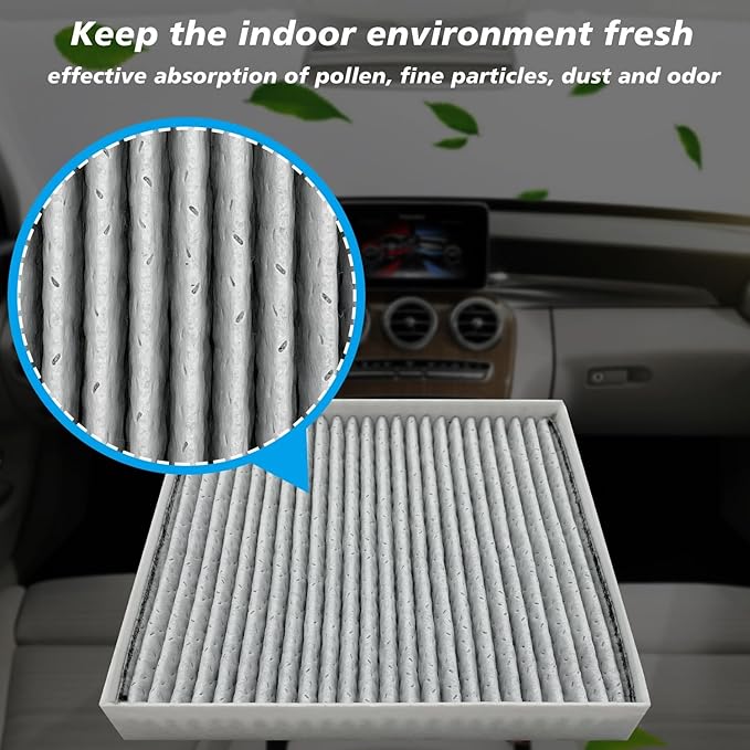 Capume for Cabin Air Filter JM200 (CF12058) Fits Hyundai Accent (2018-2022), Elantra (2017-2020), Elantra GT (2018-2020), Fits Kia Forte (2019-2024), Forte 5 (2020-2023), Rio (2018-2023), 97133-F2000