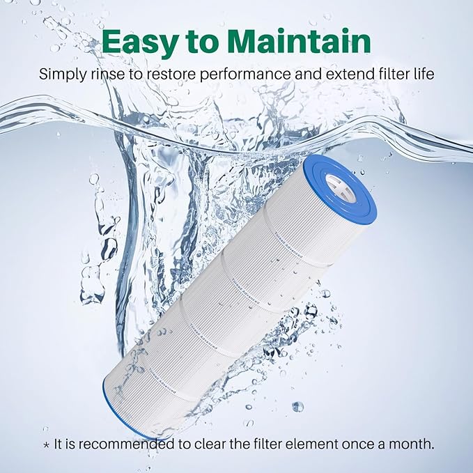 TOREAD CS200 Pool Filter Replaces Jandy CS200, PJANCS200, Ultral-B9, R0462400, Unicel C-8418, Filbur FC-0823, 200 Sq. Ft Pool Filter Cartridge 1 Pack