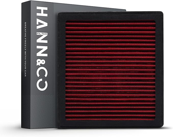 HANN&CO Washable And Reusable High Flow Cabin Air Filter，Greater Than 15 Years of Service Life，Suitable For Nissan Altima，Pathfinder，Rogue，Sentra；INFINITI Replacement CF12552，CP552，VF2076（HCC1037-X）