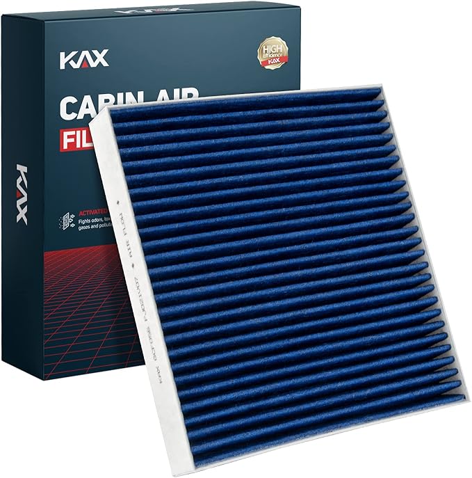KAX Premium HEPA Cabin Air Filter with Dual Active Carbon, CF10140 Replacement for Nissan Altima, Maxima, Murano, Sentra, X-Trail, FX35, FX45, G35, M45, Eclipse, Lancer, Outlander, RVR, Cabin Filter